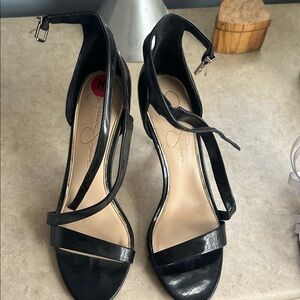 Jessica Simpson Patent Black Heels